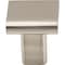 Elements 1" Overall Length Satin Nickel Square Park Cabinet Knob 183SN - alternate 3